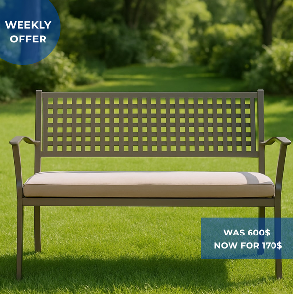 Alice two-Seater outdoor sofa- Powder Coating