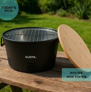 BBQ round ø35 black Gusta