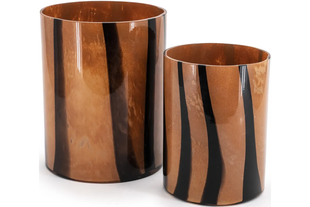 By-Boo Niala Brown with Black Stripes Vase - 2 models
