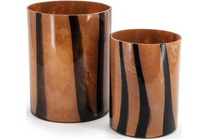 By-Boo Niala Brown with Black Stripes Vase - 2 models