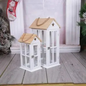 Christmas House Lantern - 35 cm